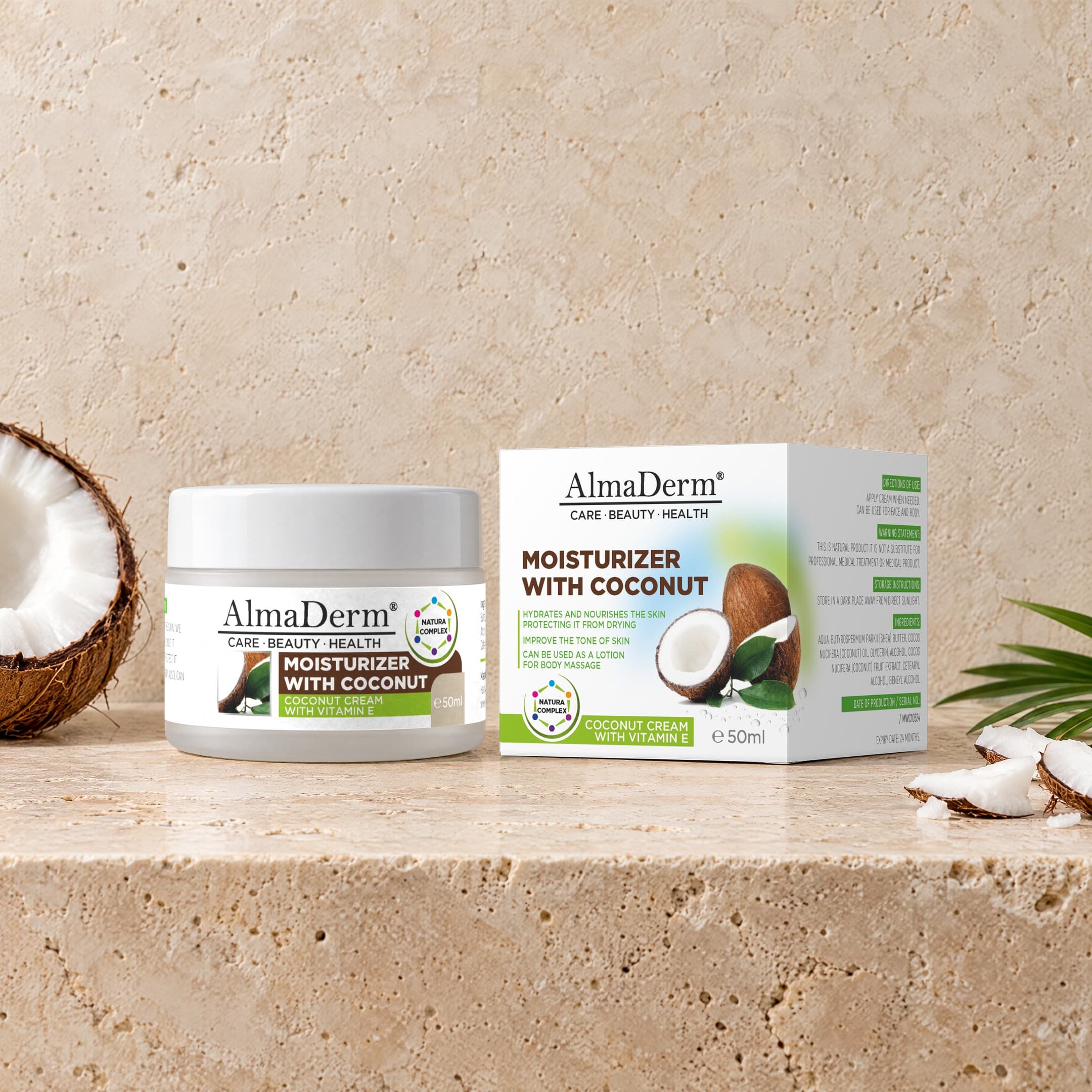 Moisturizing cream with coconut 50ml