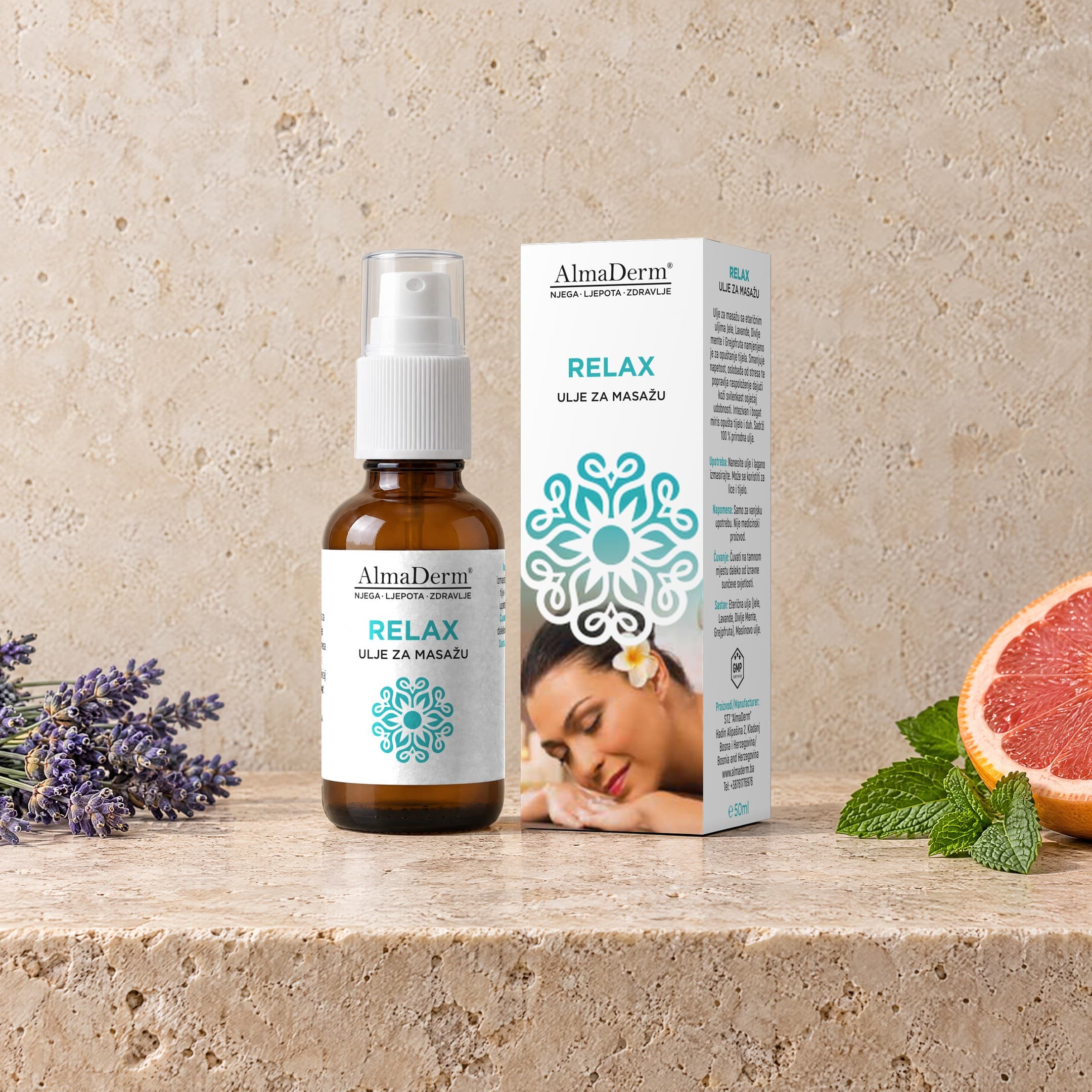 Ulje za masažu Relax sa 20% udjelom eteričnih ulja 50ml