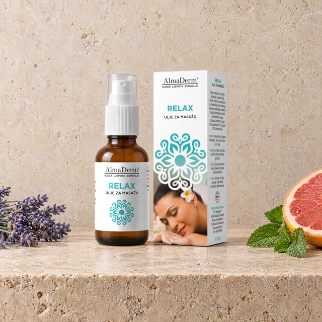 Ulje za masažu Relax sa 20% udjelom eteričnih ulja 50ml