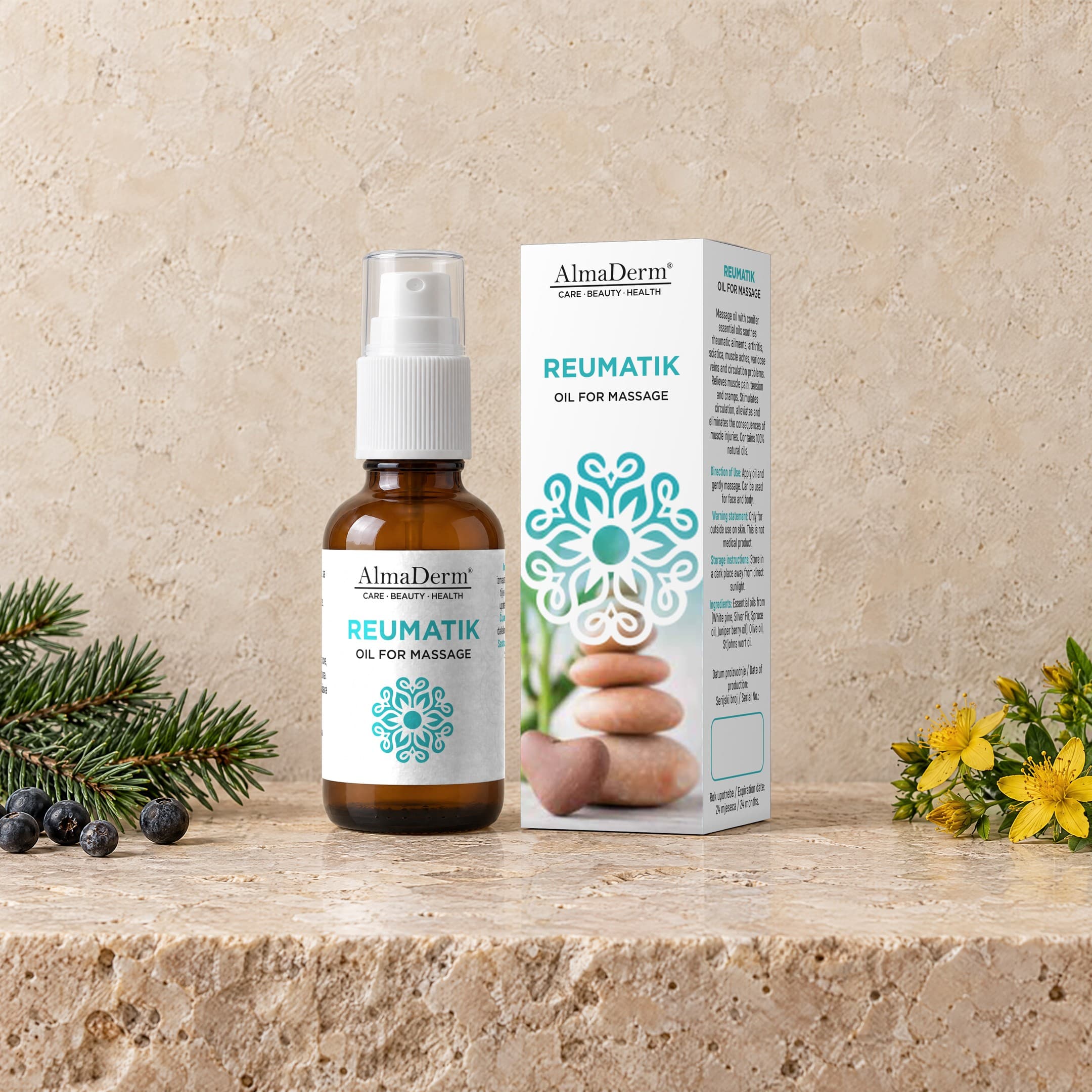 Reumatik massage oil with 20% essential oils 50ml