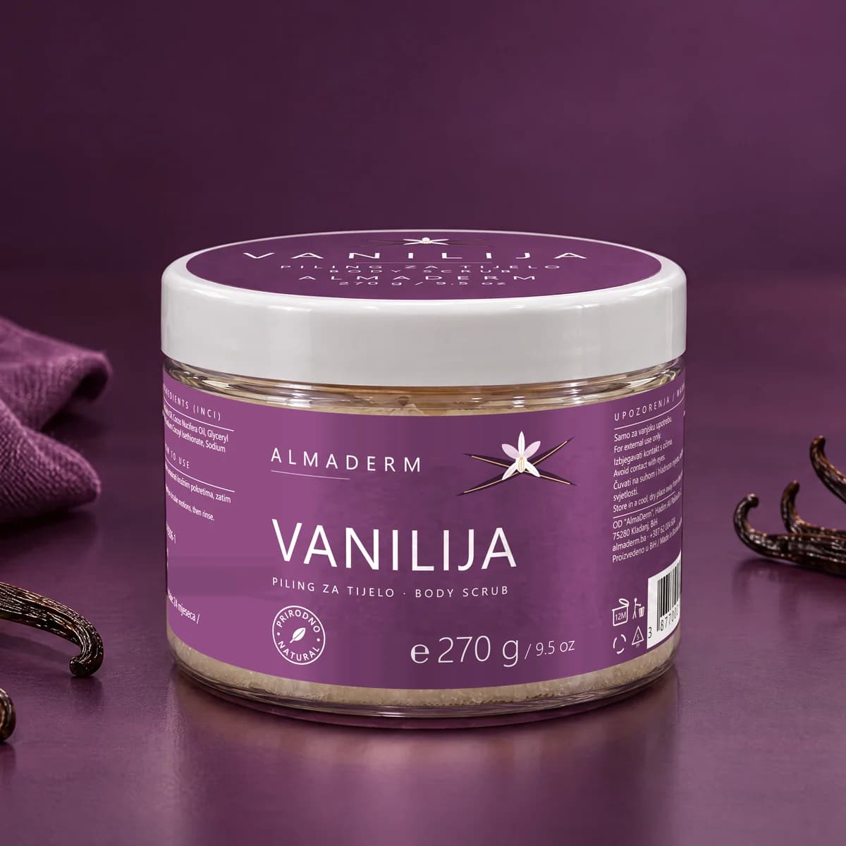 Piling za tijelo Vanilija 270 g