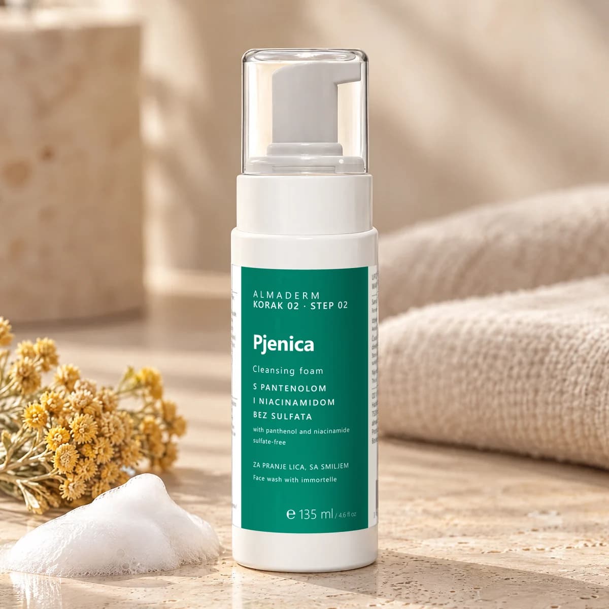 Pjenica za lice sa smiljem 135 ml
