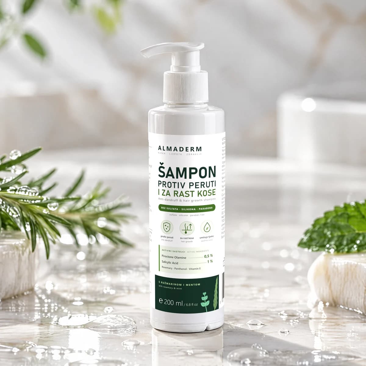 Šampon protiv peruti i za rast kose 200 ml