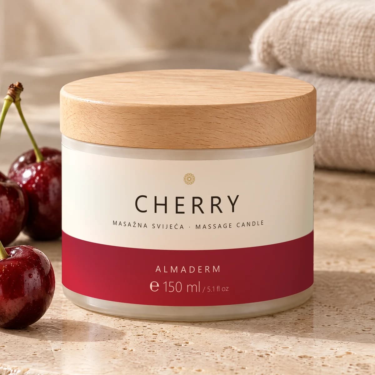 Masažna svijeća Cherry 150 ml