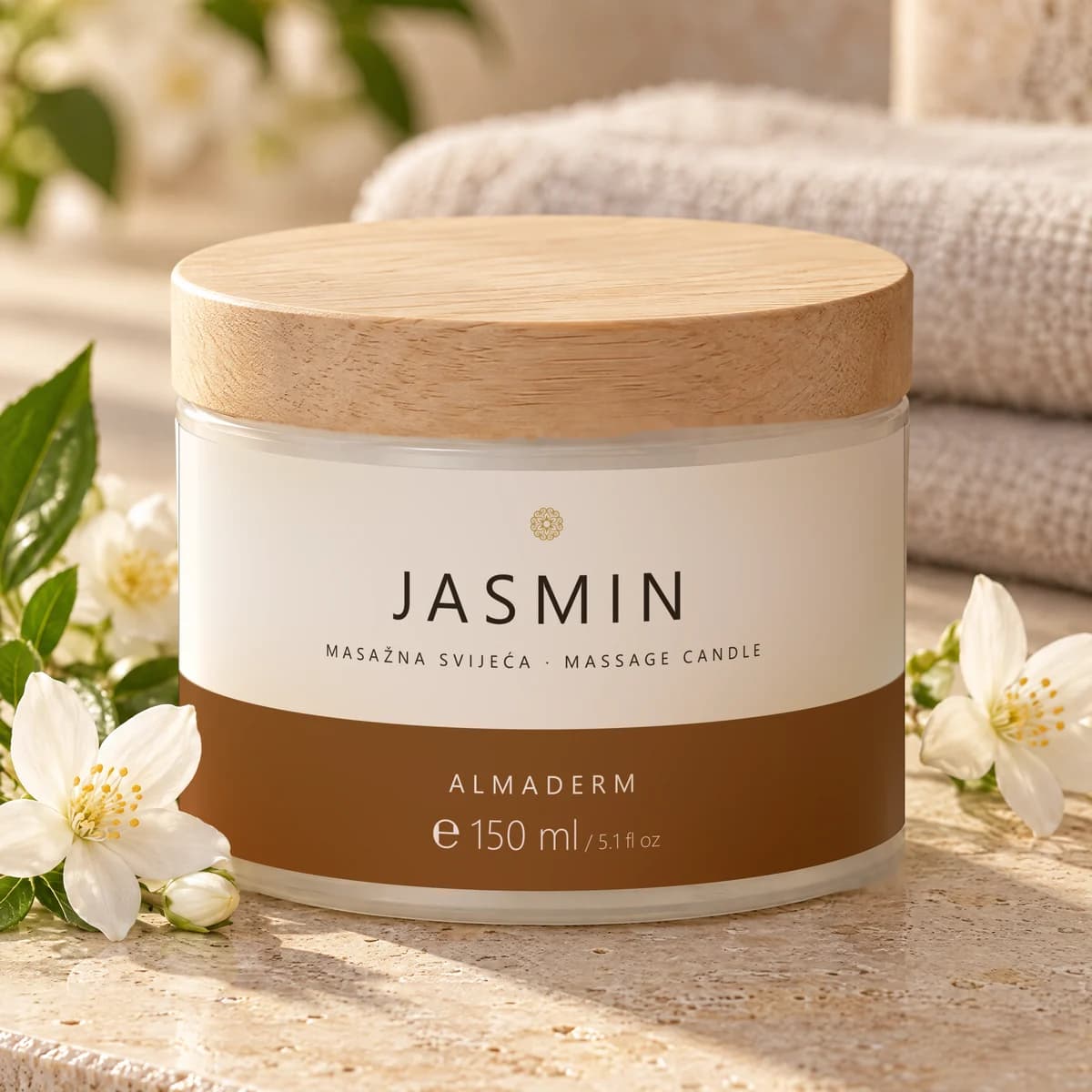 Masažna svijeća Jasmin 150 ml