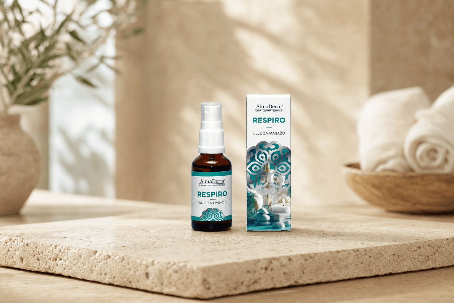 Ulje za masažu Respiro sa 20% udjelom eteričnih ulja 50ml