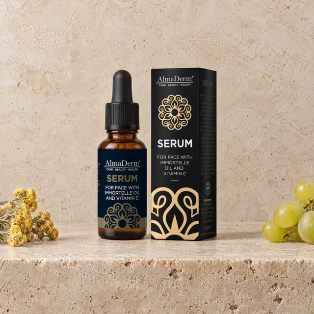 Serum with a high content of immortelle (20%) and vitamin C - 20ml