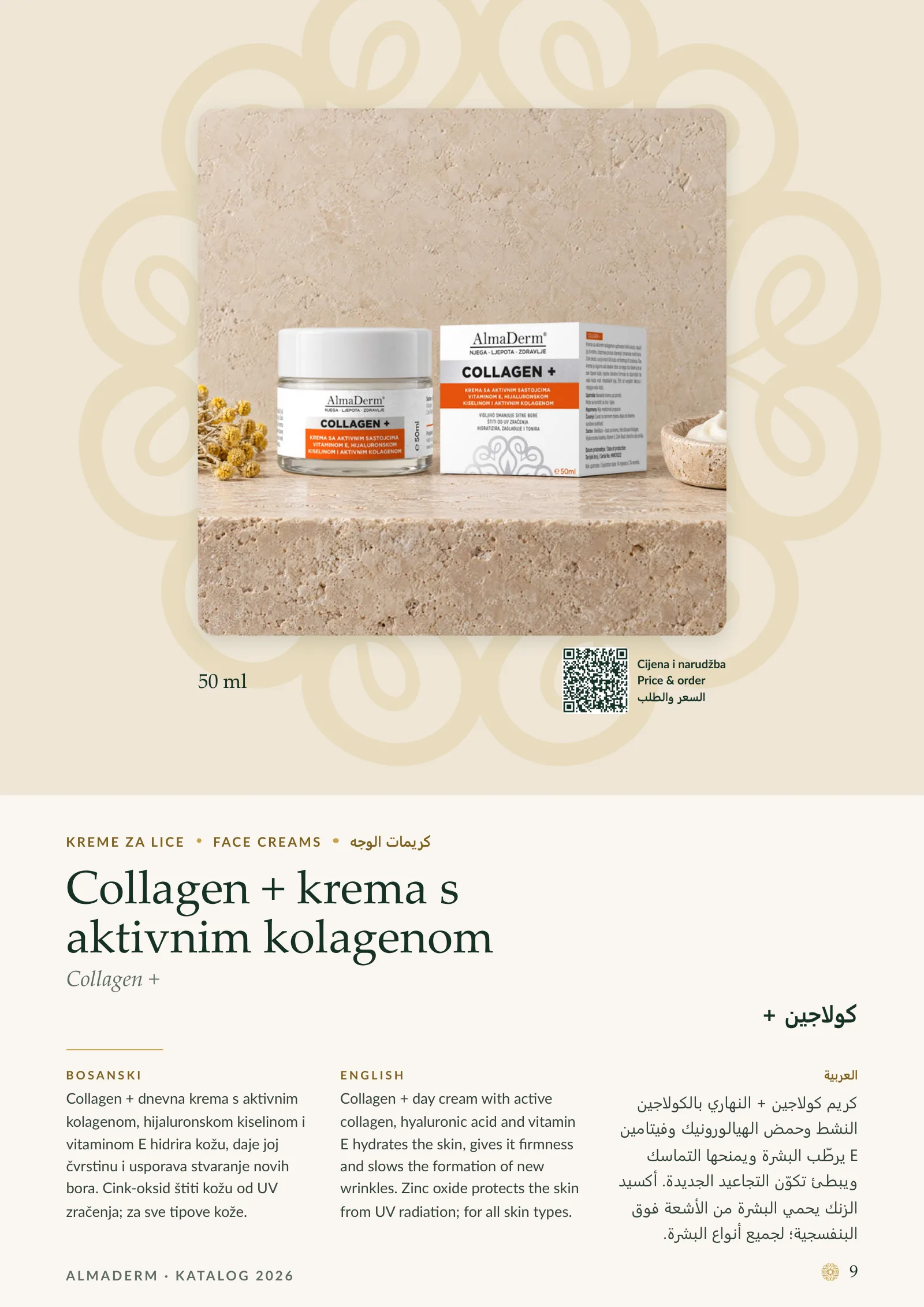 Page 9: Face Creams: Collagen +.